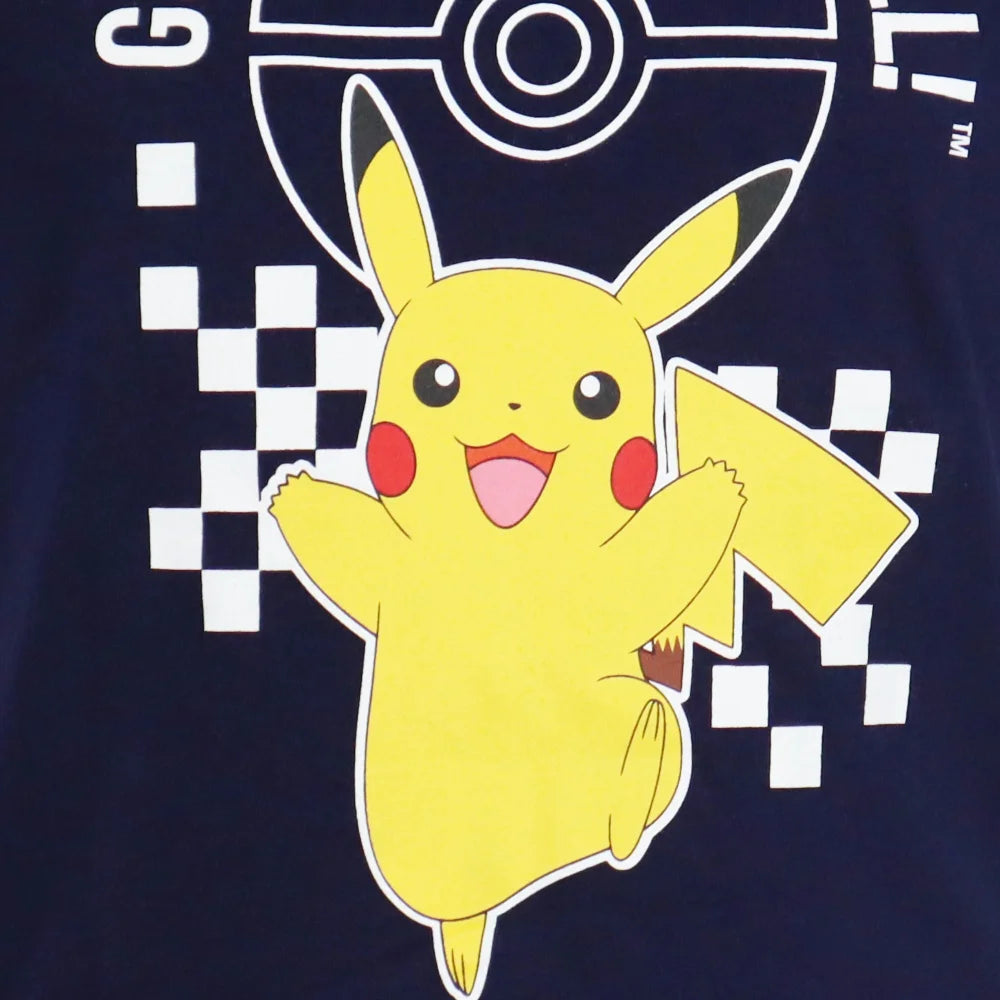 Pokémon Pikachu and Friends Kinder kurzarm T-Shirt - WS-Trend.de Kurzarm Shirt Baumwolle 110 bis 152 Weiß Schwarz