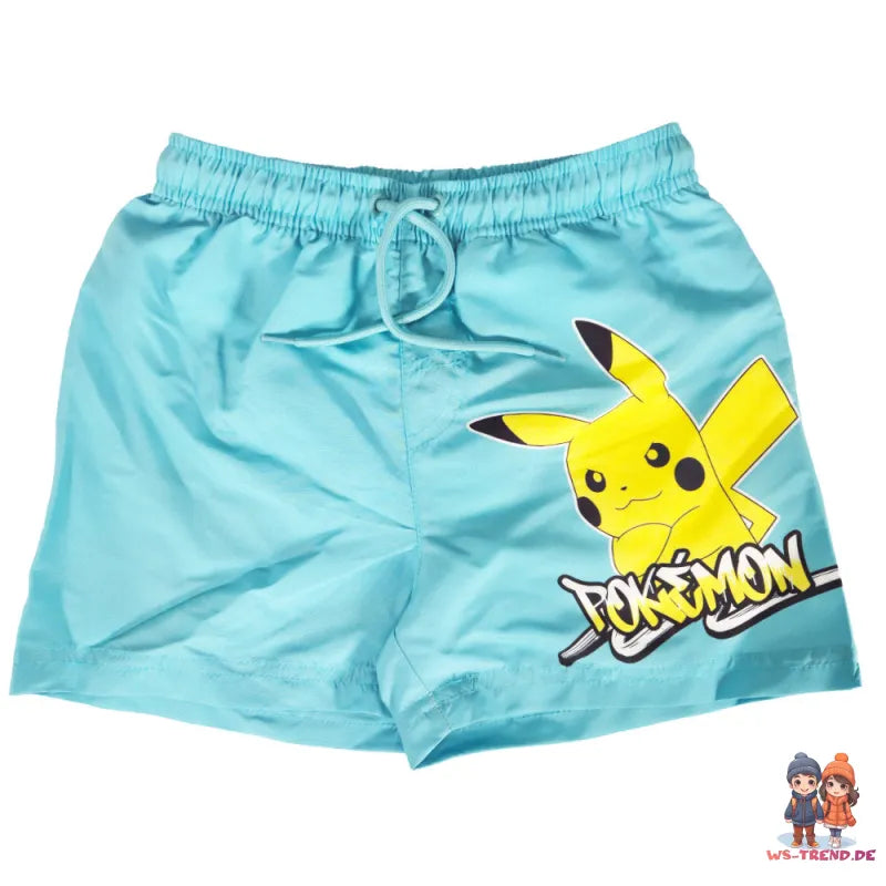 Pokemon Pikachu Kinder Badehose Badeshorts Shorts Schwimmhose - WS-Trend.de Gr 116 bis 152
