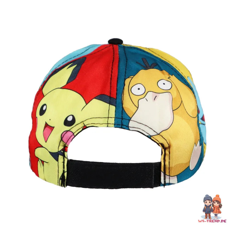Pokemon Mauzi Pikachu Basecap Baseball Kappe Mütze allover Print - WS-Trend.de Kinder 54-56