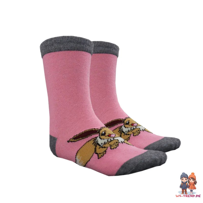 Pokemon Pikachu Evoli Socken 3-er Pack - WS-Trend.de Mädchen gestreift 3er Gr. 23 bis 34