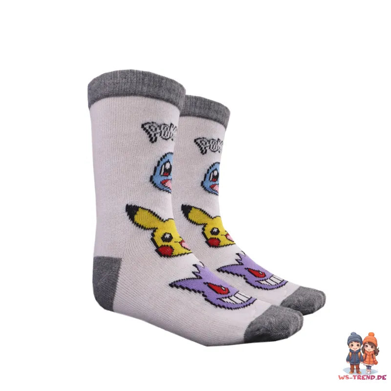 Pokemon Pikachu Socken 3-er Pack - WS-Trend.de and Friends Sneaker Jungen 3er Gr. 23 bis 38