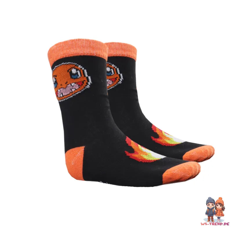 Pokemon Pikachu Socken 3-er Pack - WS-Trend.de Glumanda Gengar Jungen 3er Gr. 23 bis 38