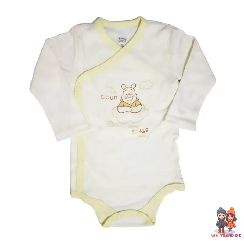 Disney Winnie der Pooh Baby 4 tlg Set Body Hose Lätzchen Mütze - WS-Trend.de