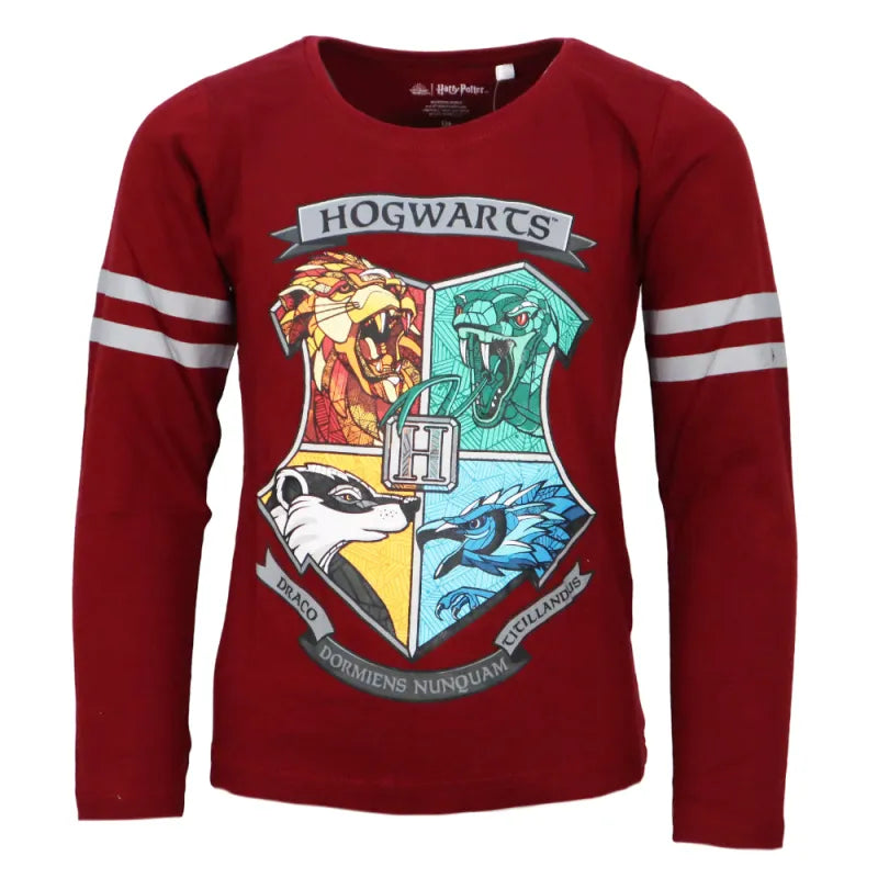 Harry Potter Hogwarts Gryffindor Jungen langarm T-Shirt Shirt - WS-Trend.de Gr. 134-164