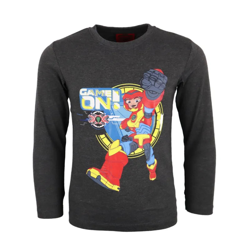 Power Players Jungen Kinder langarm T-Shirt - WS-Trend.de Shirt 98 -128 Baumwolle