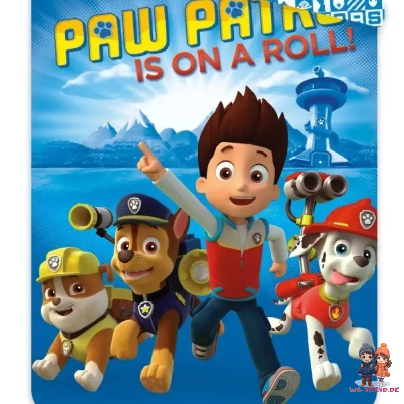 Paw Patrol Team Ryder 2tlg Bettwäsche Set 135x200 80x80 cm 100% Baumwolle - WS-Trend.de
