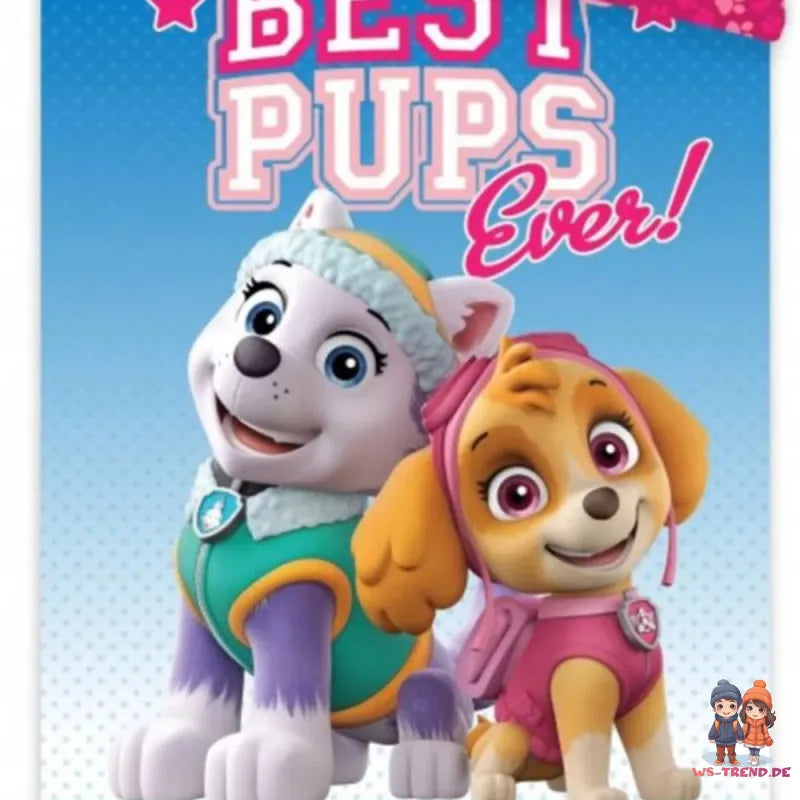 Paw Patrol Skye 2tlg Kinder Bettwäsche Set 135x200 80x80 cm 100% Baumwolle - WS-Trend.de