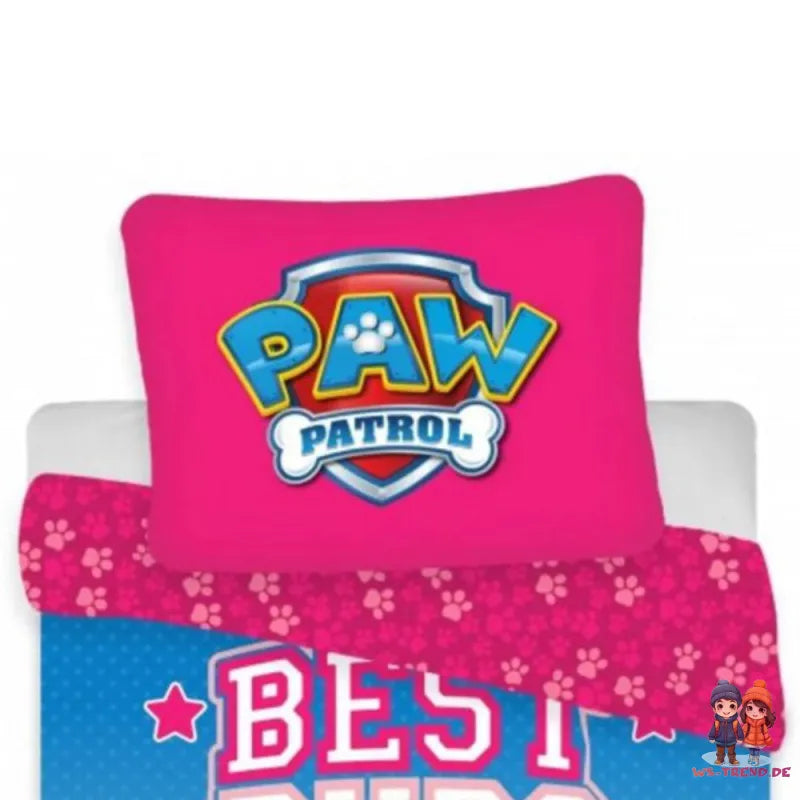 Paw Patrol Skye 2tlg Kinder Bettwäsche Set 135x200 80x80 cm 100% Baumwolle - WS-Trend.de