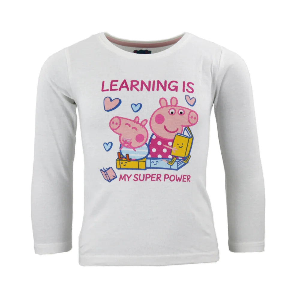 Peppa Pig Kinder Schlafanzug Pyjama lang - WS-Trend.de Wutz 92 -116 Mädchen Baumwolle