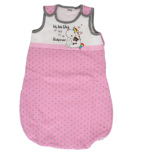 Pummel Einhorn Babyschlafsack Schlafsack leicht wattiert Gr. 70 cm - WS-Trend.de