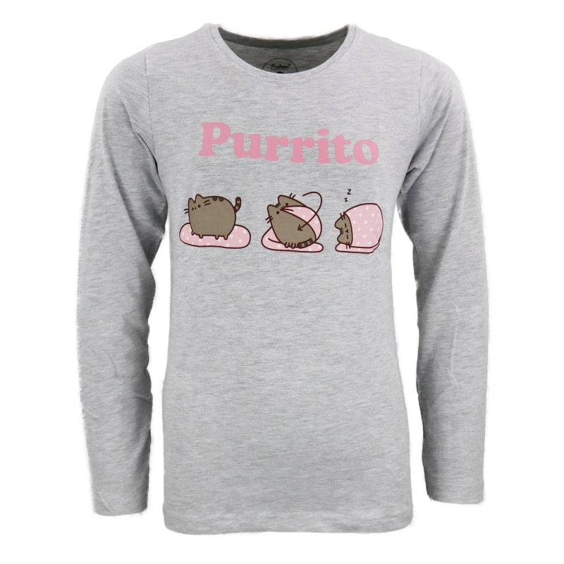 Pusheen the Cat Mädchen langarm Schlafanzug Pyjama - WS-Trend.de 134 bis 164