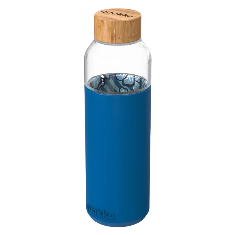 QUOKKA Flow Glasflasche Wasserflasche Trinkflasche antirutsch Cover 660 ml - WS-Trend.de
