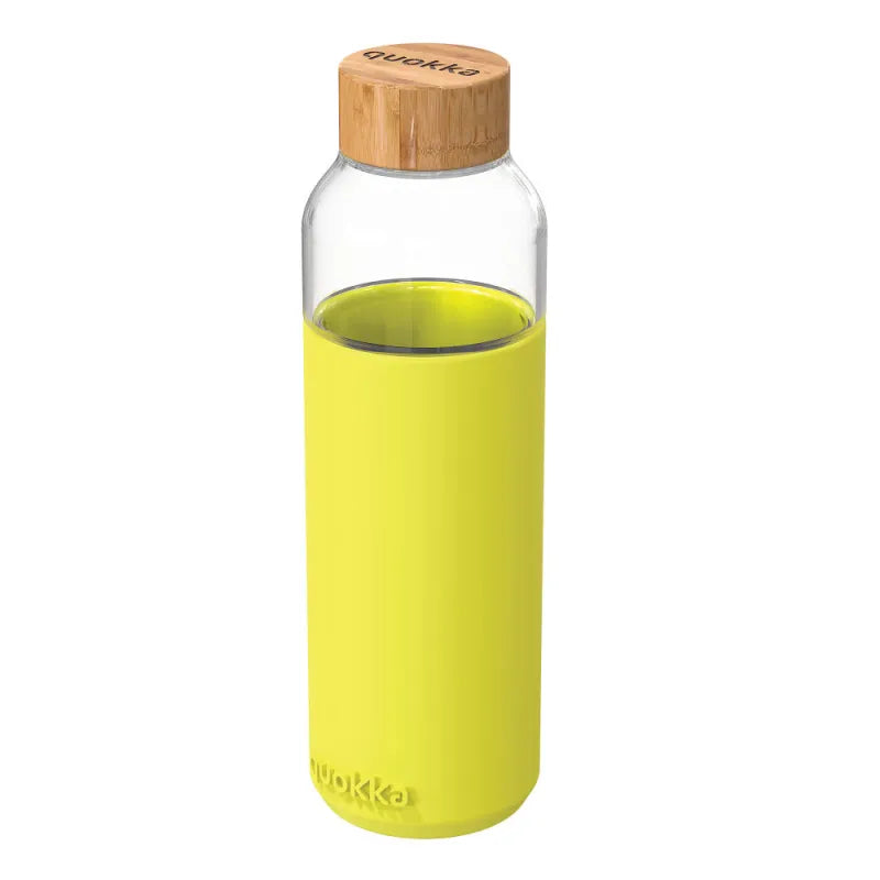 QUOKKA Flow Glasflasche Wasserflasche Trinkflasche antirutsch Cover 660 ml - WS-Trend.de