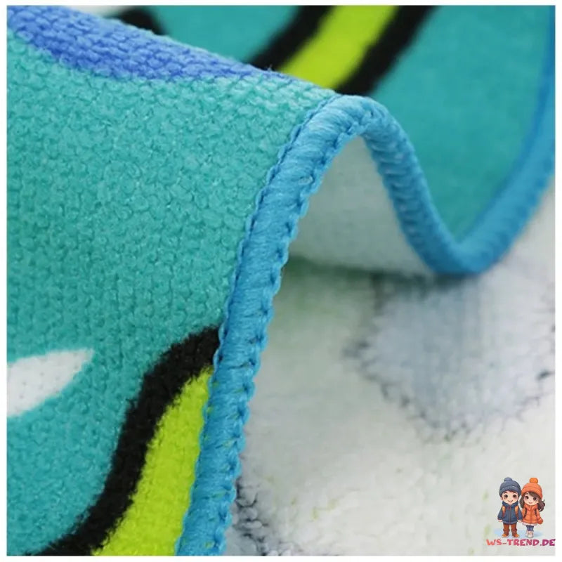 Hai Shark Kinder Jungen Mikrofaser Poncho Badeponcho - WS-Trend.de Badetuch 60x120 cm