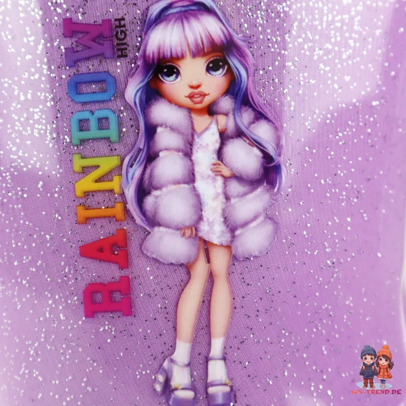 Rainbow High Kinder Mädchen Gummistiefel Regenstiefel - WS-Trend.de Stiefel 25-34 Lila