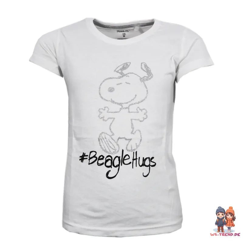 Snoopy Mädchen kurzarm Pyjama Schlafanzug Shirt Shorts - WS-Trend.de 134 - 164 Baumwolle