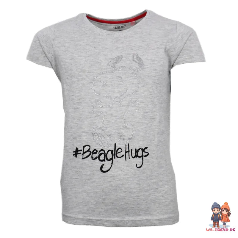 Snoopy Mädchen kurzarm Pyjama Schlafanzug Shirt Shorts - WS-Trend.de 134 - 164 Baumwolle