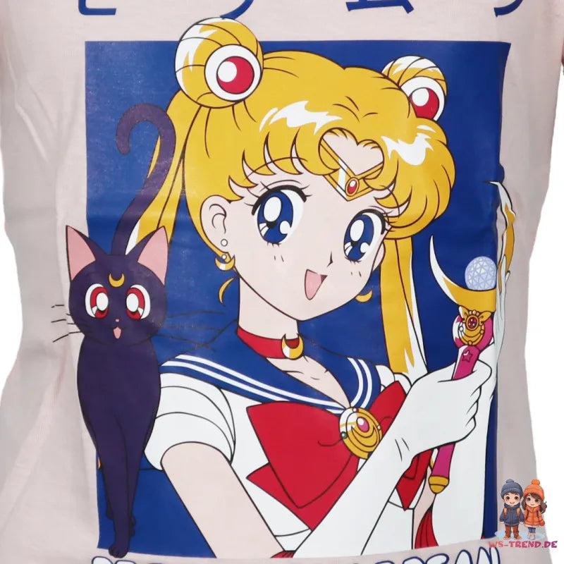 Anime Sailor Moon Mädchen kurzarm T-Shirt - WS-Trend.de Gr. 134-164 Shirt 100% Baumwolle