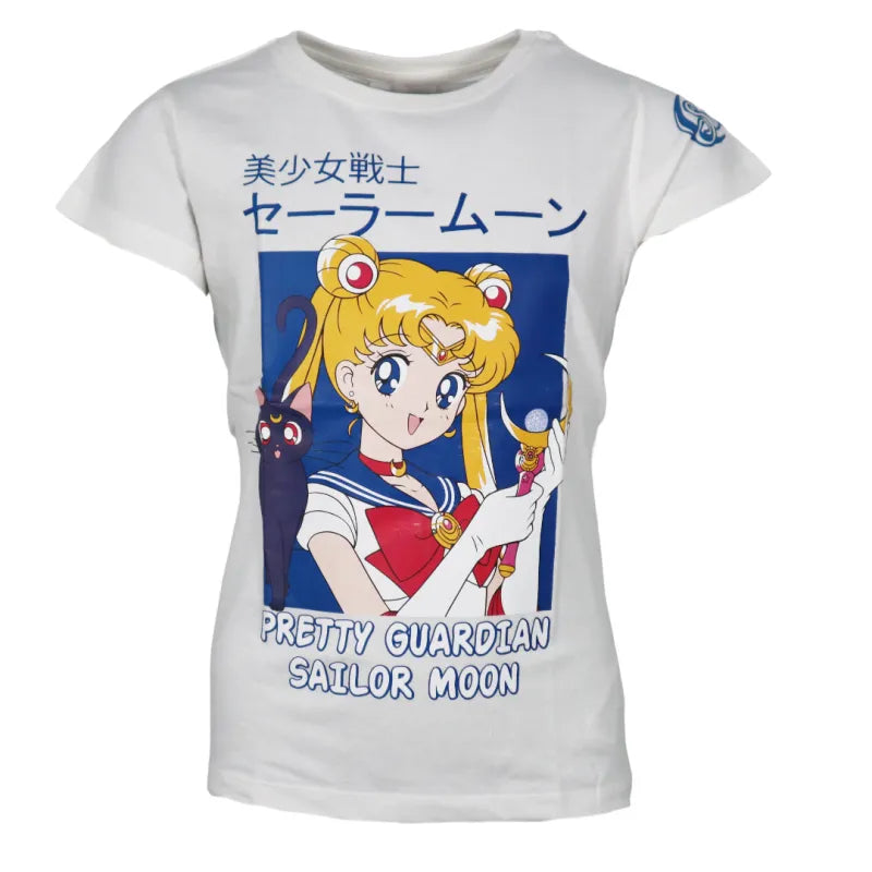 Anime Sailor Moon Mädchen kurzarm T-Shirt - WS-Trend.de Gr. 134-164 Shirt 100% Baumwolle