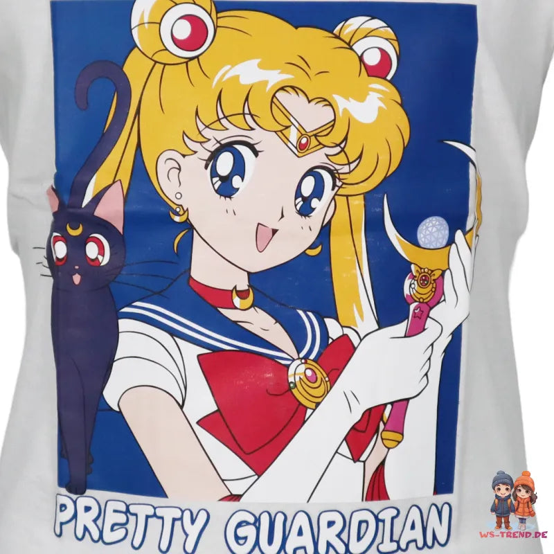 Anime Sailor Moon Mädchen kurzarm T-Shirt - WS-Trend.de Gr. 134-164 Shirt 100% Baumwolle