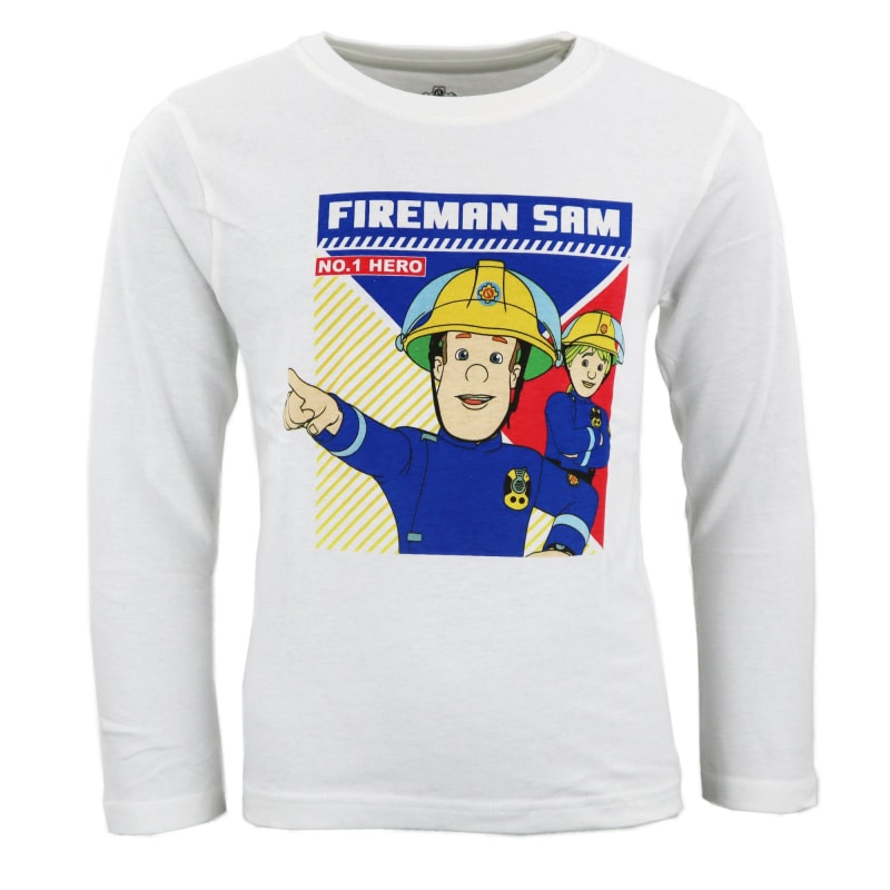 Feuerwehrmann Sam und Penny Kinder Schlafanzug Pyjama - WS-Trend.de langarm Nachtwäsche 98-128