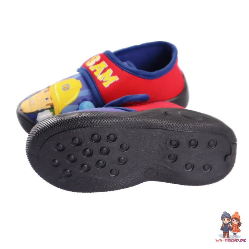 Feuerwehrmann Sam Kinder Kita Hausschuhe Slipper Schlüpfschuhe Pantoffeln - WS-Trend.de 25-28