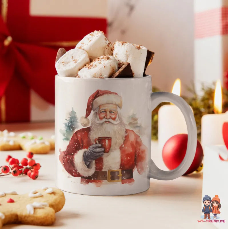 Weihnachtsmann Santa Claus Kaffeetasse Teetasse Geschenkidee - WS-Trend.de Coffee Tasse 330 ml