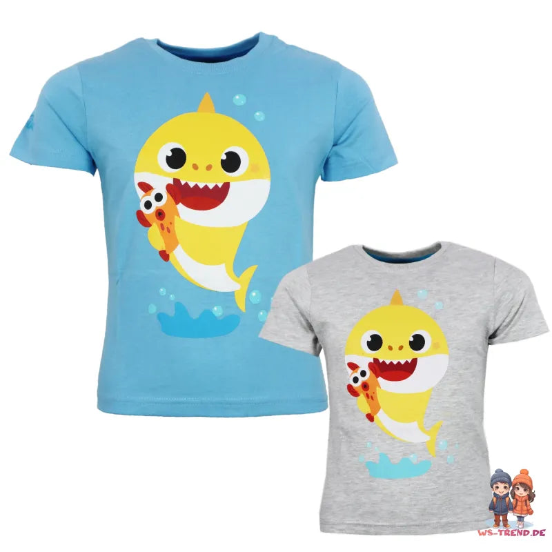 Baby Shark Hai Kinder Jungen kurzarm T-Shirt Shirt - WS-Trend.de 92-116
