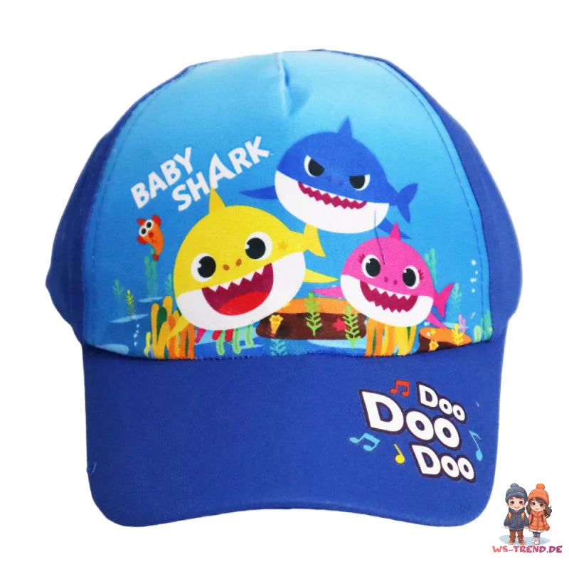 Baby Shark kleine Haie Kinder Basecap Mütze - WS-Trend.de Baseball Kappe Hut 52 bis 54