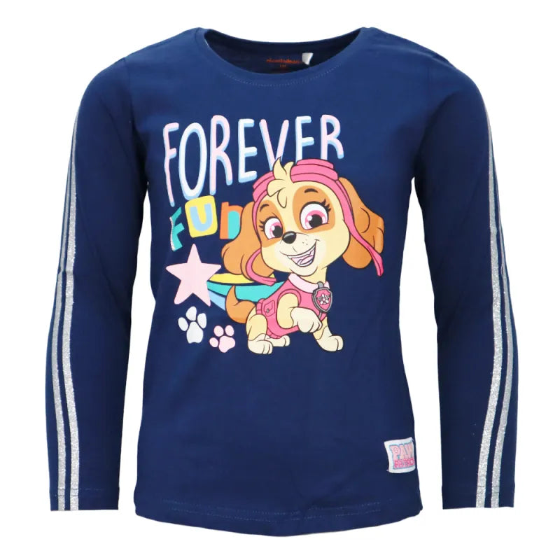 Paw Patrol Skye Kinder Mädchen Langarmshirt Shirt - WS-Trend.de Gr. 98 - 128 Baumwolle