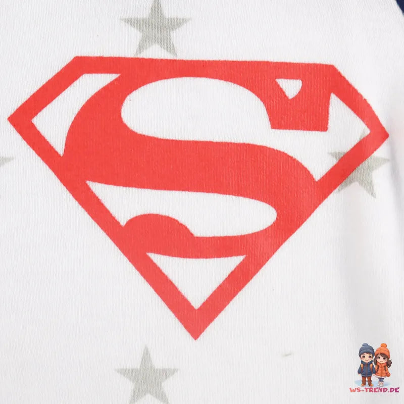 DC Comics Superman Baby Kleinkind Strampler Einteiler - WS-Trend.de Gr. 62 - 92 100% Baumwolle