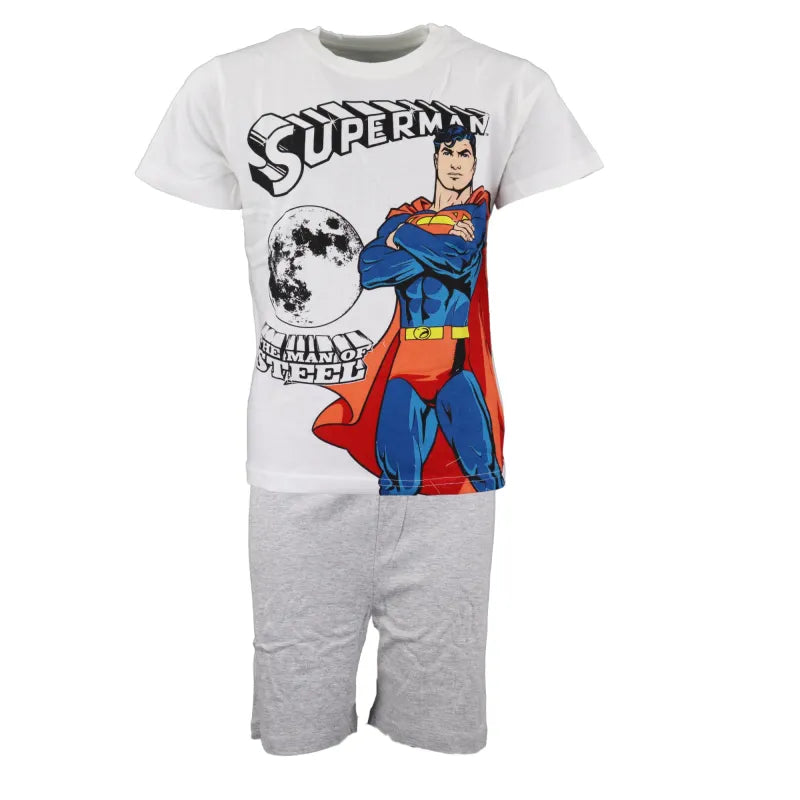 DC Comics Superman Kinder kurzarm Pyjama - WS-Trend.de für Jungen 104-134 Baumwolle