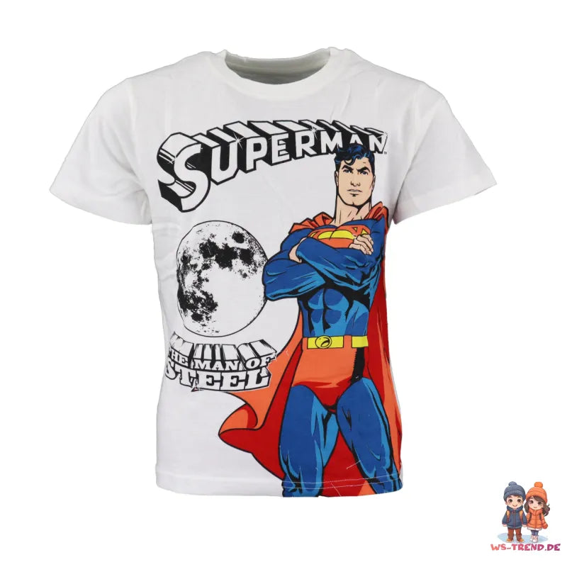 DC Comics Superman Kinder kurzarm Pyjama - WS-Trend.de für Jungen 104-134 Baumwolle