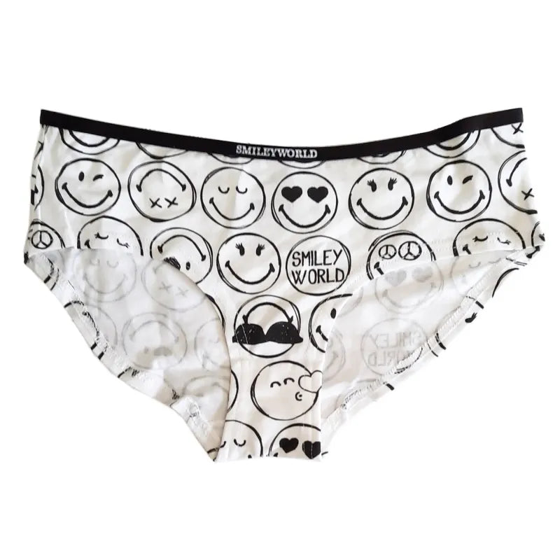 Smiley Emoji Damen Slips Unterhose - S bis XL - WS-Trend.de - Gr.