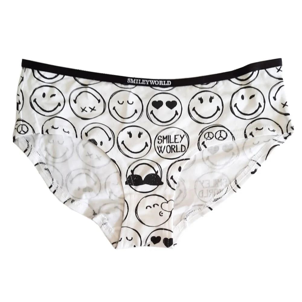 Smiley Emoji Damen Slips Unterhose - S bis XL - WS-Trend.de - Gr.