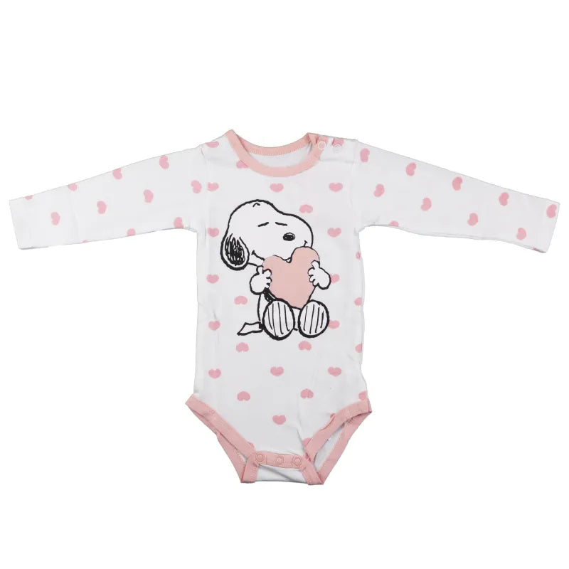 Snoopy Love Baby Kleinkind langarm Body - WS-Trend.de kurzarm Strampler Schlafanzug Gr. 68 - 92