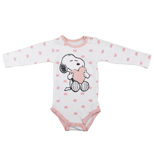 Snoopy Love Baby Kleinkind langarm Body - WS-Trend.de kurzarm Strampler Schlafanzug Gr. 68 - 92