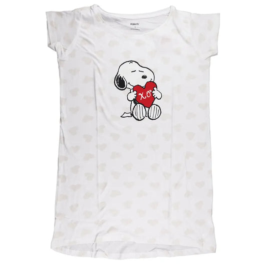 Snoopy Love Damen kurzarm Schlafshirt Nachthemd - WS-Trend.de S-XL Baumwolle NEU