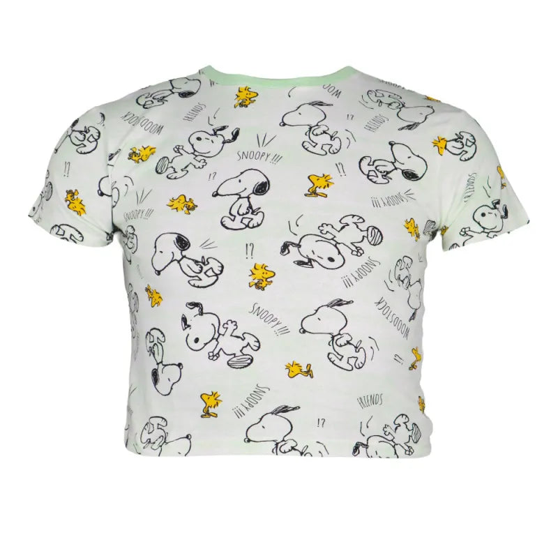 Peanuts Snoopy Jugend Mädchen Bauchfrei Oversize T Shirt WS Trend.de Gr. 134 170