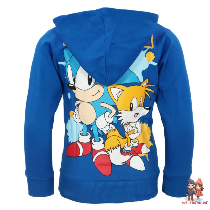 Sonic the Hedgehog Kinder Jungen Hoodie Kapuzenpullover - WS-Trend.de Pulli Gr. 104-152