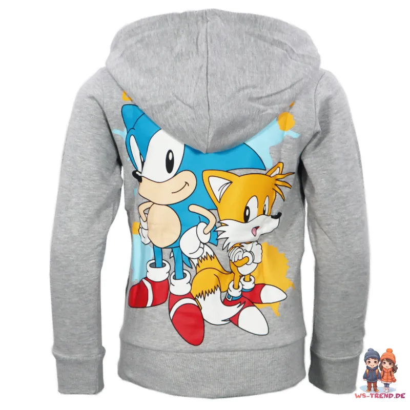 Sonic the Hedgehog Kinder Jungen Hoodie Kapuzenpullover - WS-Trend.de Pulli Gr. 104-152