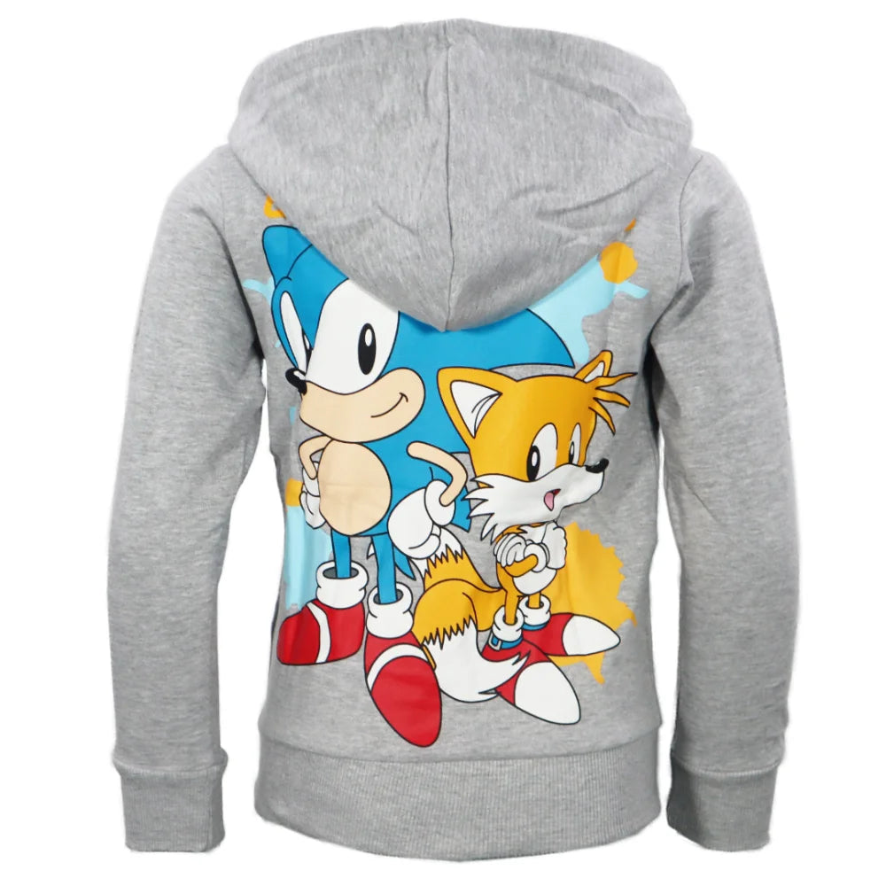 Sonic the Hedgehog Kinder Jungen Hoodie Kapuzenpullover - WS-Trend.de Pulli Gr. 104-152