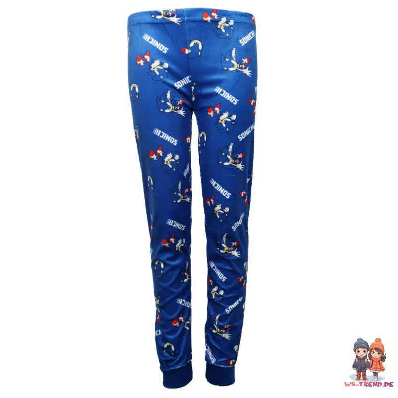 Sega Sonic The Hedgehog Jungen Kinder Velours langarm Pyjama Schlafanzug - WS-Trend.de