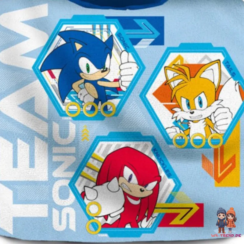 Sonic The Hedgehog Kinder Poncho Badeponcho 100% Baumwolle - WS-Trend.de