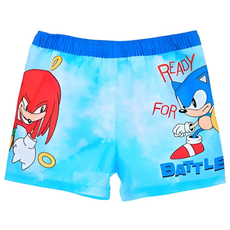 Sonic The Hedgehog Knuckles Kinder Badehose Badeshorts Shorts WS Trend.de Gr 104 140