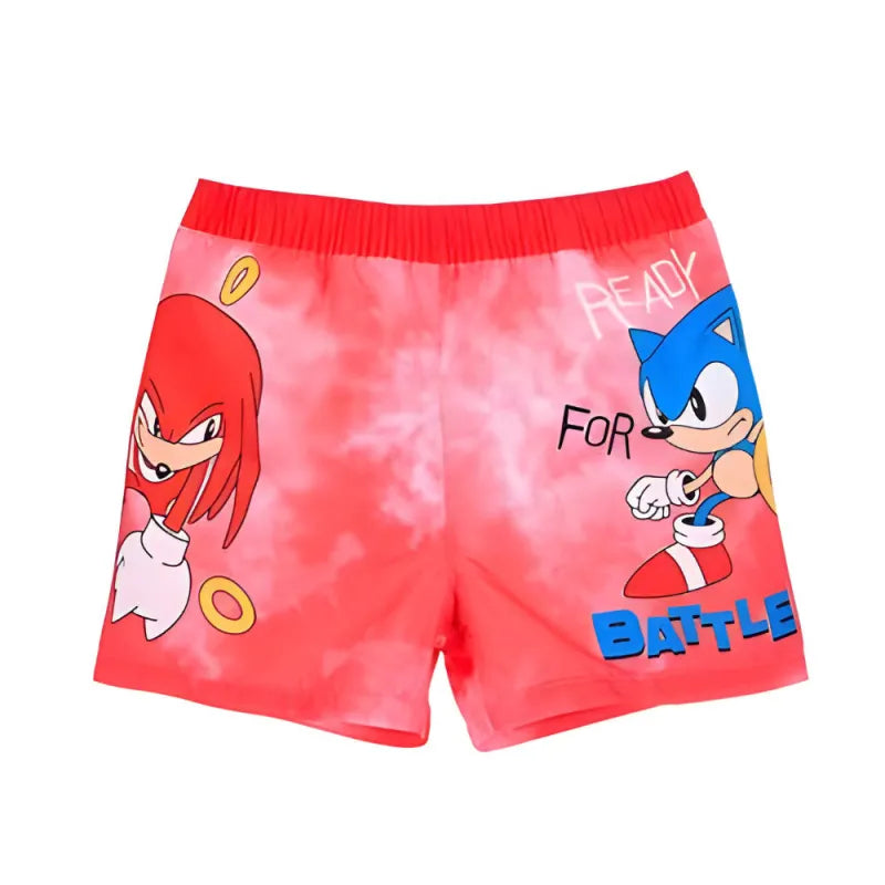 Sonic The Hedgehog Knuckles Kinder Badehose Badeshorts Shorts WS Trend.de Gr 104 140