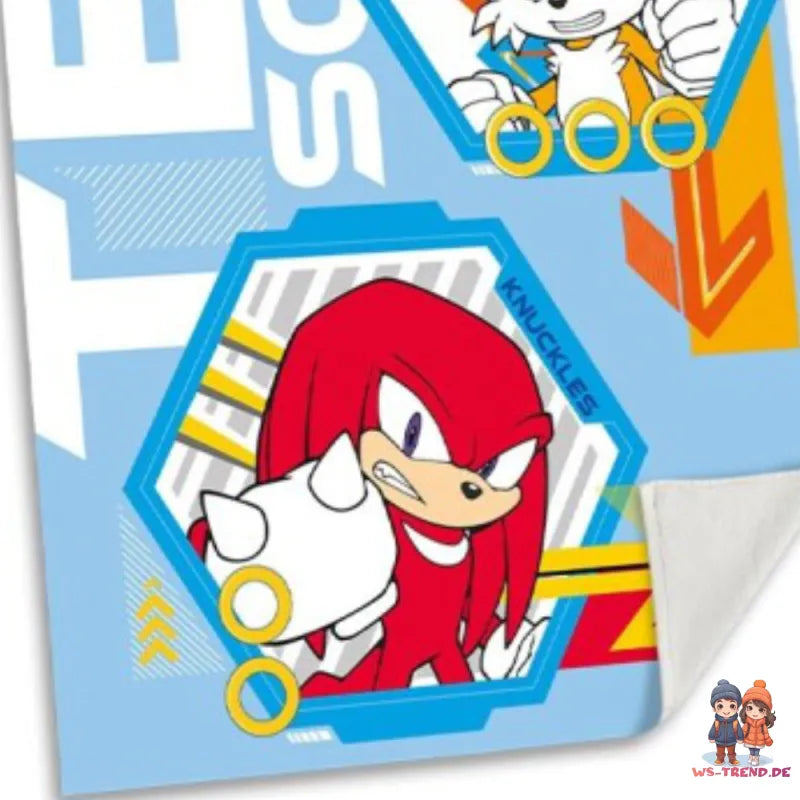 Sonic the Hedgehog Badetuch Strandtuch 70x140 cm 100% Baumwolle - WS-Trend.de