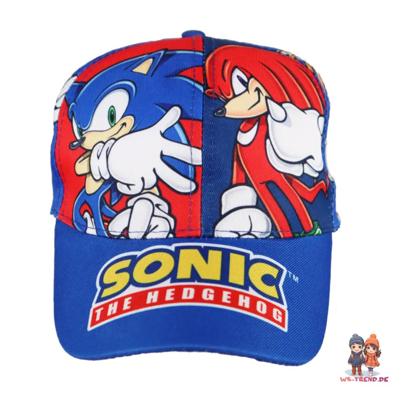 Sonic the Hedgehog Knukles Tails Basecap Baseball Kappe Mütze WS Trend.de Hut Jungen 53 55