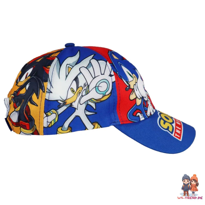 Sonic the Hedgehog Knukles Tails Basecap Baseball Kappe Mütze WS Trend.de Hut Jungen 53 55