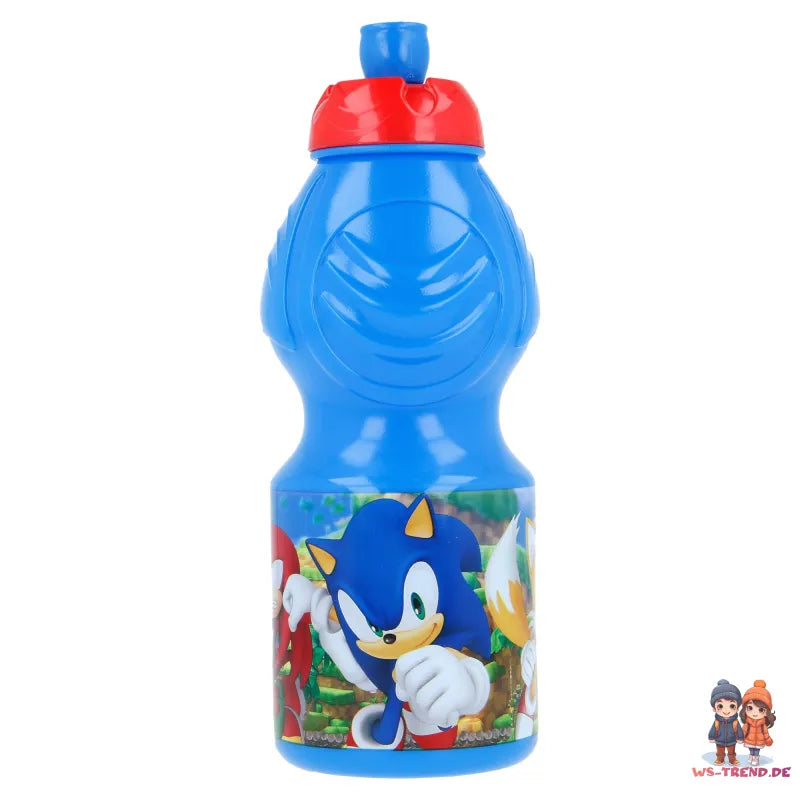 Sonic the Hedgehog 2 teiliges Lunch Set - WS-Trend.de - Brotdose mit 3 Kammern - Trinkflasche